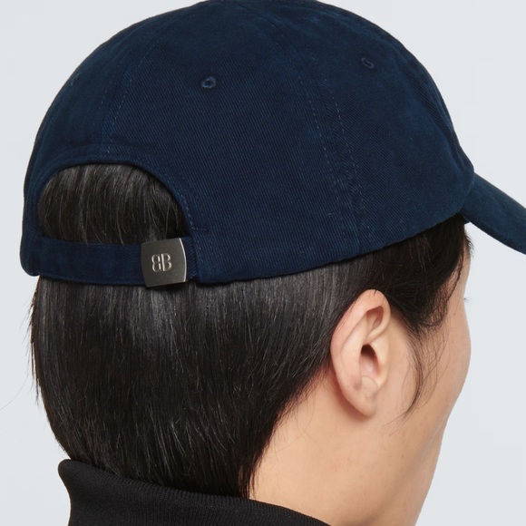 NWT Authentic Balenciaga “NEW YORK” Dad Hat - navy/white - Picture 2 of 6